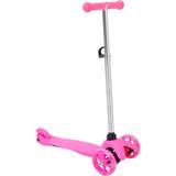 vidaXL Sparkcykel för barn 3 hjul med justerbart aluminiumstyre rosa