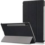 Teknikproffset Svarta Surfplattaskal Teknikproffset Tri-fold fodral med stativfunktion för Galaxy Tab S7 11" Svart