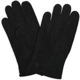 Morris Svarta Accessoarer Morris Suede Gloves - Black