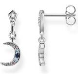 Smycken Thomas Sabo Royalty Moon Earrings -Silver/Multicolour