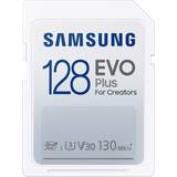 Samsung SDXC Minneskort & USB-minnen Samsung Evo Plus 2021 SDXC Class 10 UHS-I U3 V30 130MB/s 128GB