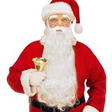 Jul - Vit Tillbehör Widmann Big Santa Beard Adults