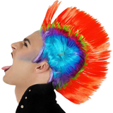 Multifärgad - Punk & Rock Maskeradkläder Th3 Party Punk Peruk Multicolour