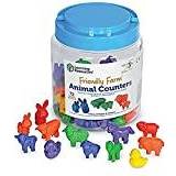 Learning Resources Figuriner Learning Resources Cass film Set of 72 items-Farm, Figures for learning to count