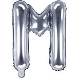 Bokstavsballonger Folie ballong BOKSTAVER SÖLV, 41 cm M
