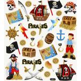 Klistermärken på rea Creativ Company Klistermärken med glitterdetaljer pirater 1 ark