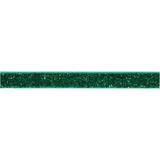 Creotime Glitterband B: 10 mm Grön 5m