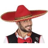 Hängslen - Nordamerika Maskeradkläder Th3 Party Hatt Mexikanare Röd