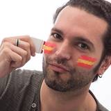 Sydeuropa - Vapen Maskeradkläder Generique Ansiktsfärg Spanska Flaggan