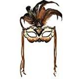 Brun Ansiktsmasker Boland Voodoo mamba mask Halloween masker