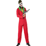 Cirkus & Clowner - Herrar Maskeradkläder Atosa Joker Costume for Adults Red