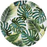Midsommar Tallrikar, Glas & Bestick Talking Tables Disposable Plates Tropical Fiesta Palm Leaf 8-pack