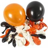 Creotime Ballonger Creotime Ballonger Halloween 100 st Vit/orange/svart