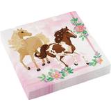 Blommiga Tallrikar, Glas & Bestick Amscan Paper Napkins Beautiful Horses 20-pack