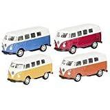 Welly Mini Vw T1 Microbuss I Metall, Folkvagnsbuss, 7,3 Cm Goki
