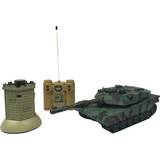 Zegan Radiostyrda leksaker Zegan USA M1A2 Fjernstyret Tank 1:28 VS Fort 27Mhz