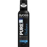 Sprayflaskor Mousser Syoss Pure Volume Mousse 250ml