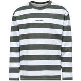 Hype Unisex Adult Continu8 Striped Print Long-Sleeved T-shirt - Grey