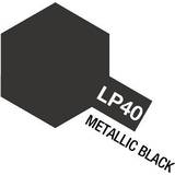 Svarta Sprayfärger Tamiya Lacquer Paint LP-40 Metallic Black