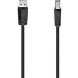 Skärmad - USB A-USB B - USB-kabel Kablar Hama USB A - USB B 2.0 1.5m