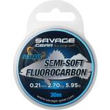 Savage Gear Fluorocarbonlinor Fiskelinor Savage Gear Semi-Soft Fluorocarbon Seabass 30 0,21 mm 2,70 kg Clear Fiskelina