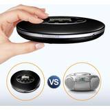 Silver Compact Disc CD Player with Electronic Skip Protection and Anti-Shock Function Personal CD Player with Stereo Earbuds/LCD Display/USB Power Cable Portable CD Player 