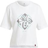 Adidas Dam - Återvunnet material T-shirts adidas Women Five Ten Cropped Graphic T-shirt - White