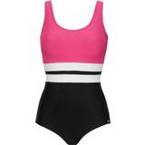 Rosa Badkläder Abecita Piquant Swimsuit - Black/Pink