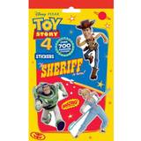 Toy Story Plastleksaker Toy Story 700st 4 Woody Buzz Stickers Set Klistermärken Multifärg