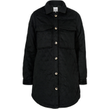 Object Collector's Item Vera Owen Long Quilted Jacket - Black