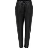 Dam - Plissering Byxor & Shorts Only Poptrash Coated Trousers - Black