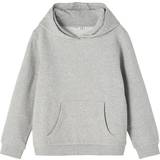 Ficka Sweatshirts Barnkläder Name It Organic Cotton Sweatshirt - Grey/Grey Melange (13192134)