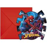 Grattiskort & Inbjudningskort Spiderman Inbjudningskort Spider-Man 6-pack