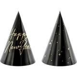 PartyDeco Partyhattar Happy New Year 6-pack