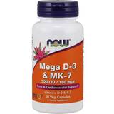 D-vitaminer - Hjärtan Vitaminer & Mineraler NOW Mega D 3 & MK 7 5000iu 60 st
