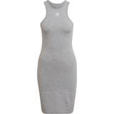 Gråa - Jersey Klänningar adidas Adicolor Essentials Rib Tank Dress - Medium Grey Heather