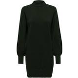Only Labelle Life Long Sleeved Knitted Dress - Green/Raisin