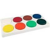 PlayBox Akvarellfärger PlayBox FÃ¤rgblock 57mm i palett 8 fÃ¤rger