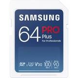 Samsung 64 GB Minneskort & USB-minnen Samsung Pro Plus 2021 SDXC Class 10 UHS-I U3 V30 100/90MB/s