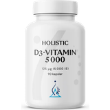 Holistic C-vitaminer Vitaminer & Kosttillskott Holistic Vitamin D3 5000 IU 90 st