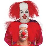 Clowner Maskerad Korta peruker Fiestas Guirca Clown with Red Hair
