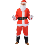 Herrar - Jul Maskerad Dräkter & Kläder Santa Deluxe Costume