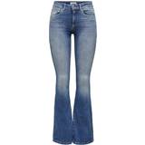 Dam Jeans Only Blush Life Mi Flared Bootcut Jeans - Blue/Medium Blue Denim