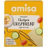 Amisa Kex, Knäckebröd & Skorpor Amisa Organic Gluten Free Chickpea Crispbread 100g