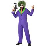 Herrar - Lila Maskerad Dräkter & Kläder Th3 Party Joker Male Clown Adults Costume