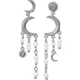Maanesten Astrea Earrings - Silver/Labradorit/Pearls