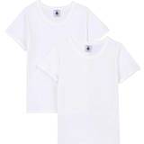 Petit Bateau Överdelar Petit Bateau Boy's S/S T-shirt 2-pak - White (A01FU-00)