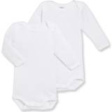 24-36M Bodys Barnkläder Petit Bateau Babies L/S Bodysuit 2-Pack - White (A01T3-00)