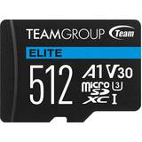 TeamGroup Minneskort TeamGroup Elite microSDXC Class 10 UHS-I U3 V30 A1 512GB
