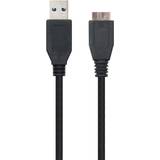 Ewent USB-kabel Kablar Ewent USB A-USB Micro B 3.0 1.8m
